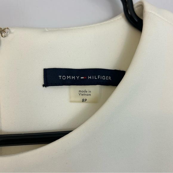 Tommy Hilfiger Black/White Color Block Striped Sleeveless Sheath Dress Size 8P - Picture 13 of 15